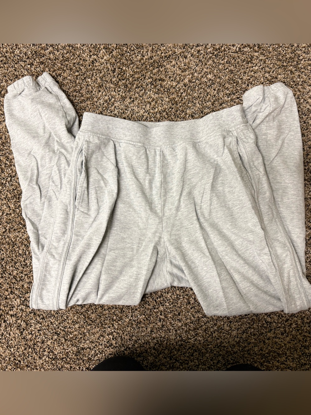 aerie Light Gray Track Joggers